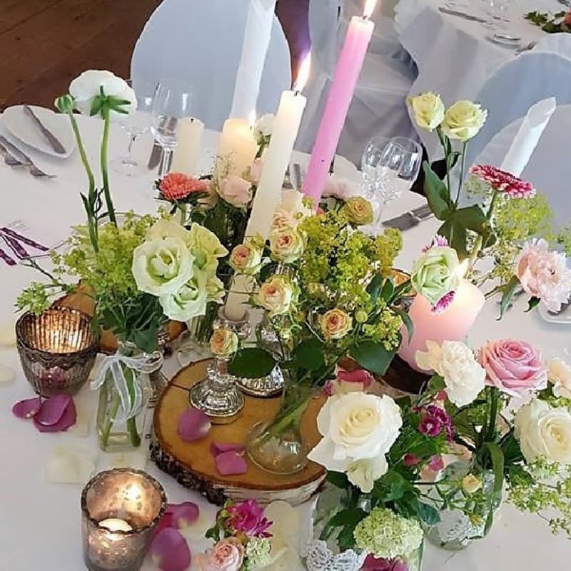 Inspiration Kerzenständer und Tischdeko von Paeonia Göttingen